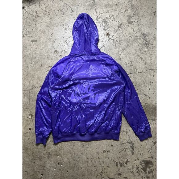 2007 Nike Air Purple Zip Up Satin Jacket Men’s L Rare Vintage - Picture 2 of 13